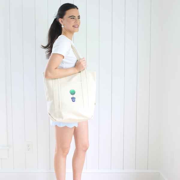 Topiary Canvas Tote Bag