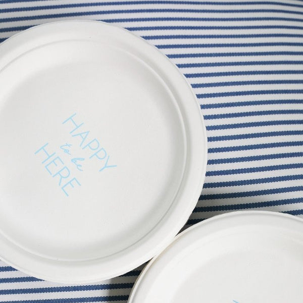 Happy to be Here Paper Plates Set of 10