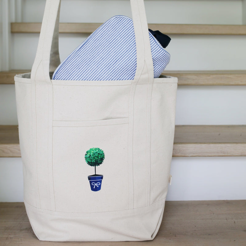 Topiary Canvas Tote Bag