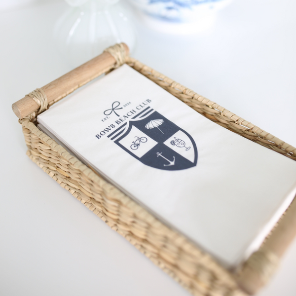Bows Beach Club Crest Guest Napkins