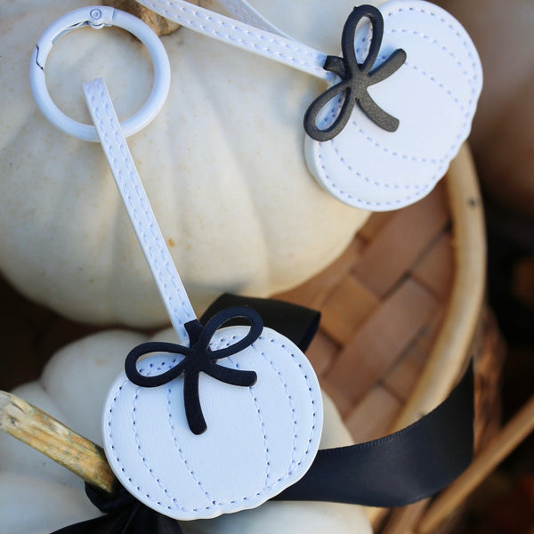 Pumpkin with a Bow Bag Charm