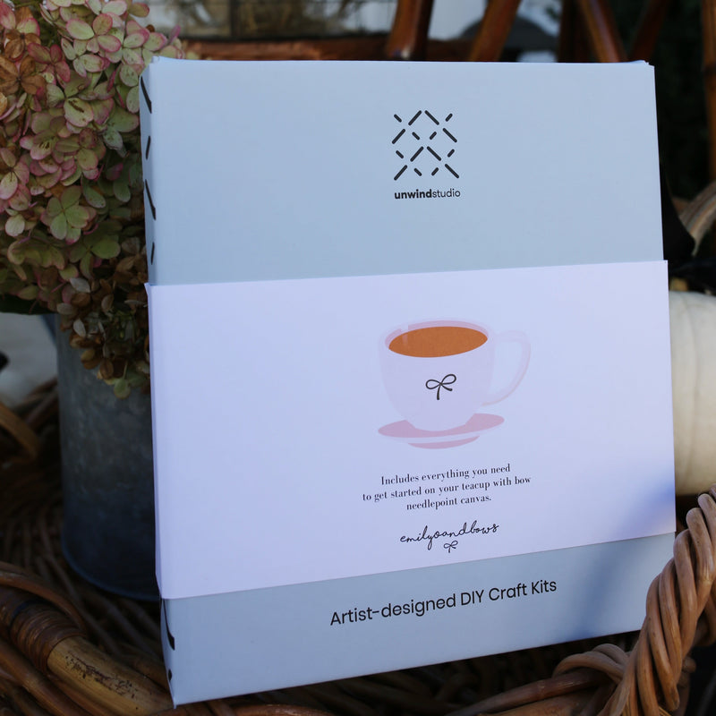 Teacup Needlepoint Kit