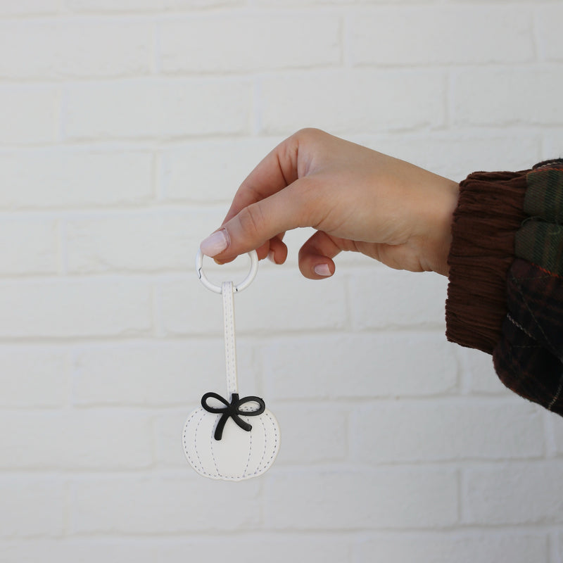 Pumpkin with a Bow Bag Charm