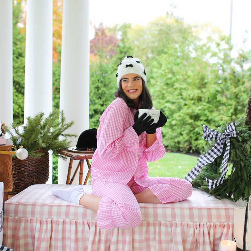Hat with Velvet Bows