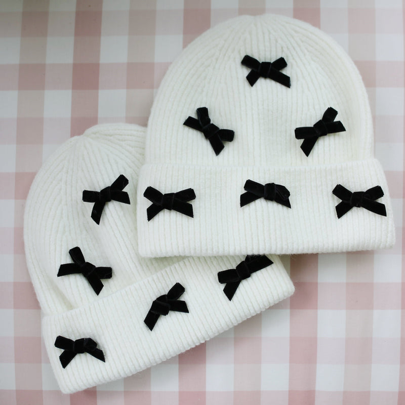 Hat with Velvet Bows