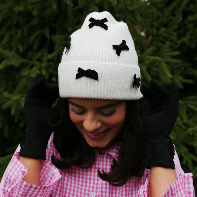 Hat with Velvet Bows