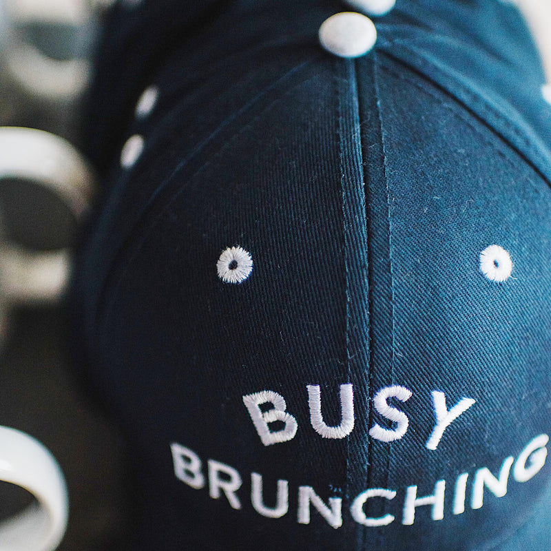 Busy Brunching Embroidered Baseball Cap